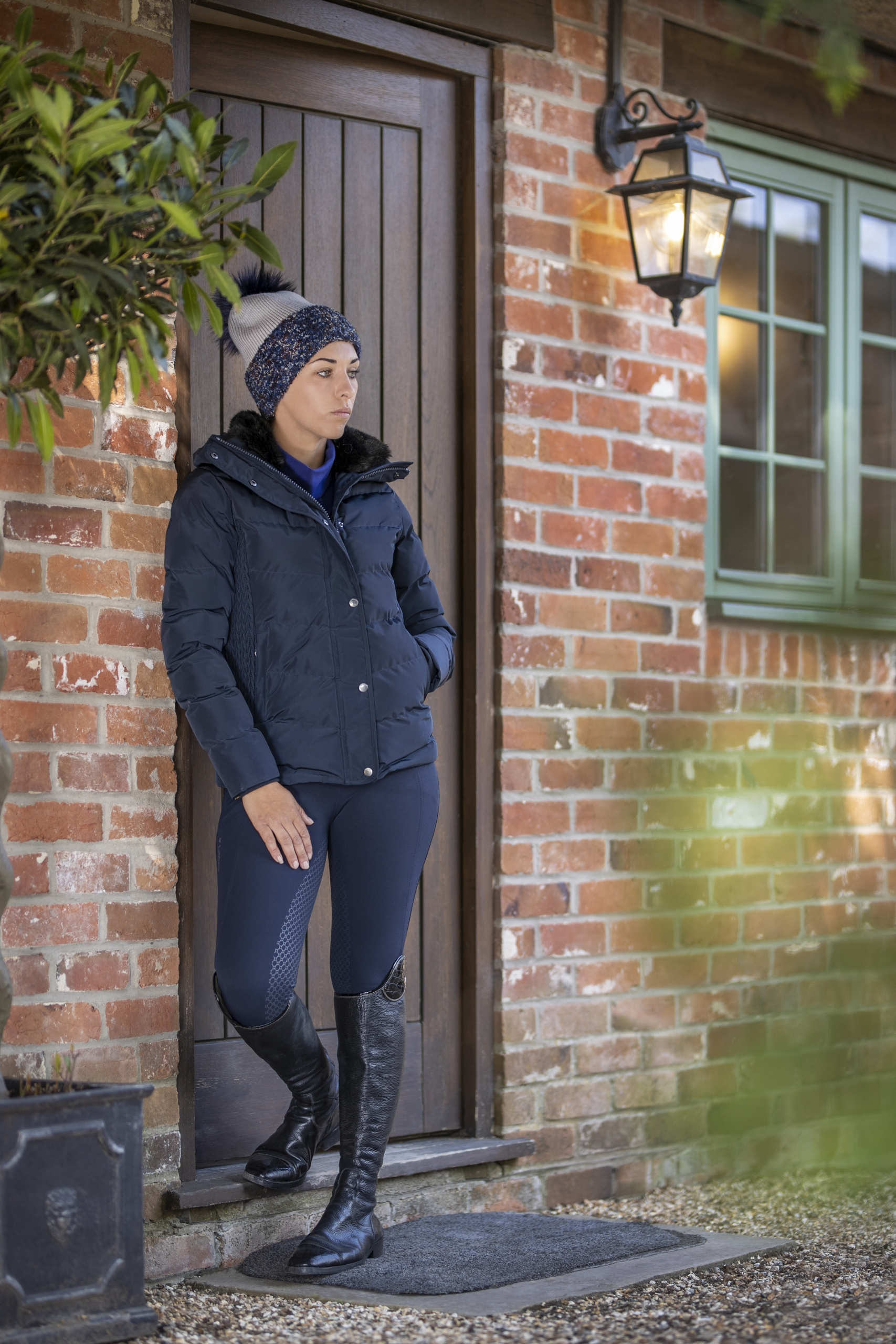 wintercollectie lemieux short coat navy