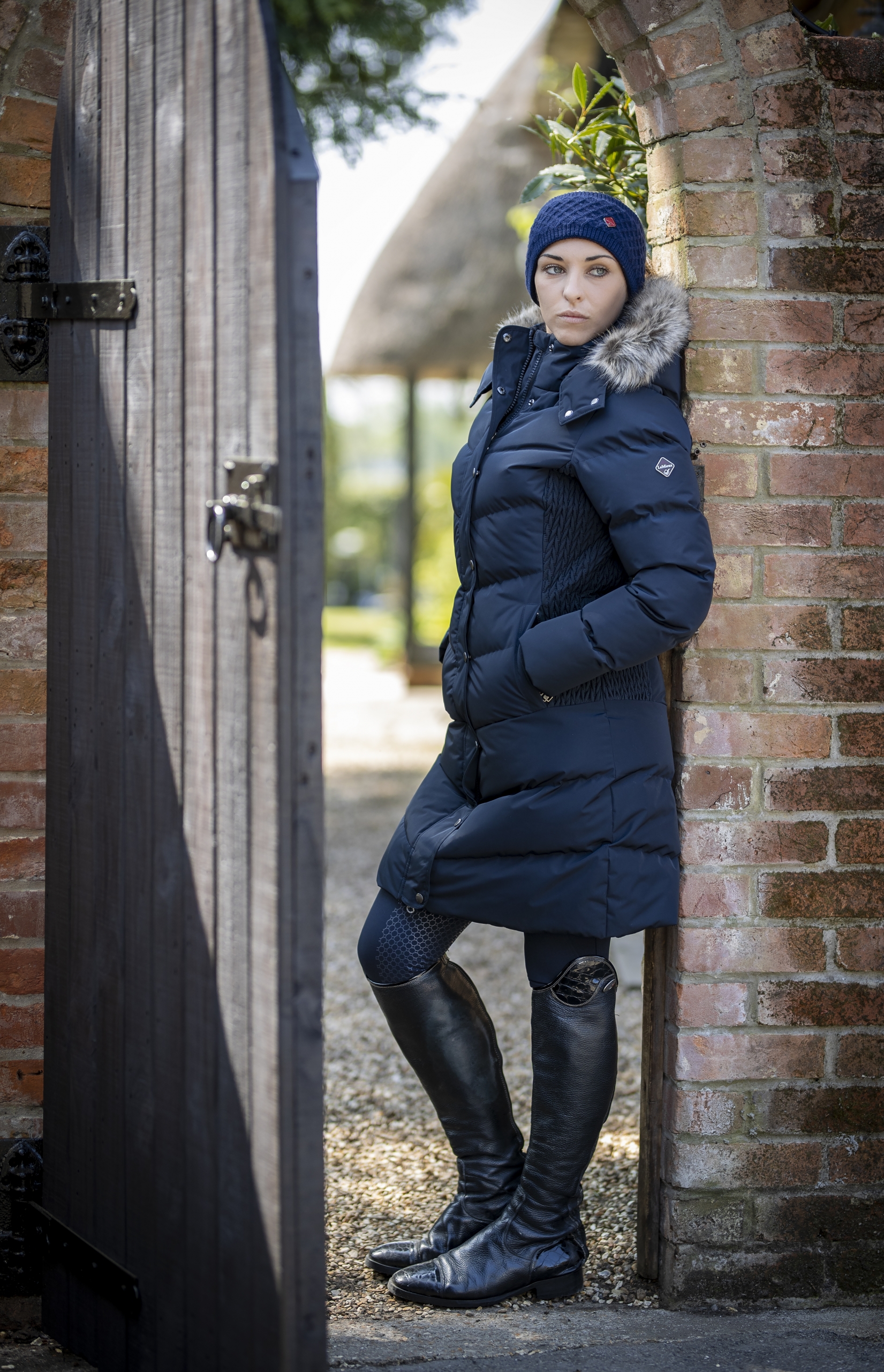 wintercollectie lemieux three quarter coat navy